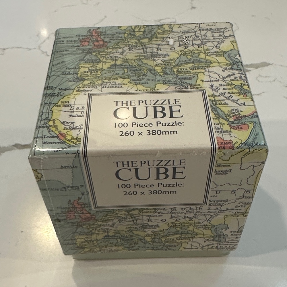 NEW The Puzzle Cube 100 Piece Map Puzzle 260 x 380 mm